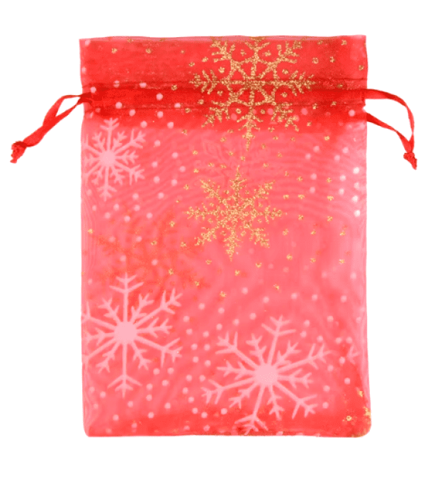 Filet Organza Noël "Flocons de Neige"