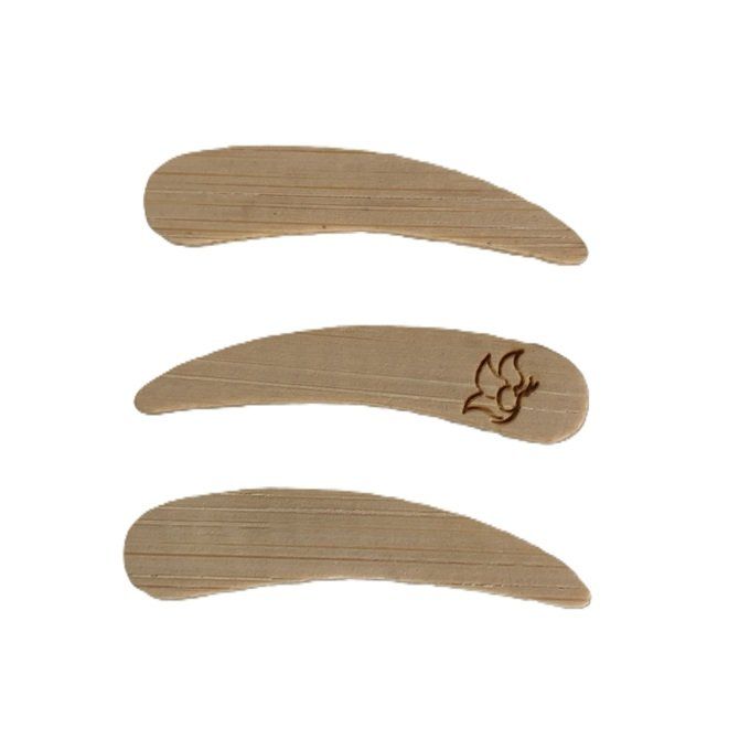 Spatule cosmétique en bambou - lot de 3 Pièces